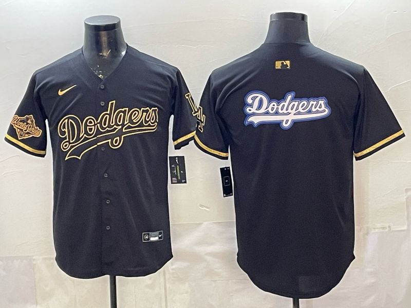 2026 Men Nike Los Angeles Dodgers Blank black gold Game MLB Jersey 0016->los angeles dodgers->MLB Jersey
